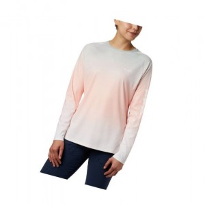 Columbia PFG Tidal Deflector Long Sleeve Sweatshirt Kadın Pembe | 69531-MBIL