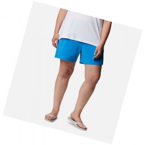 Columbia PFG Tidal II Plus Size Şort Kadın Mavi Mavi | 76589-TCJE