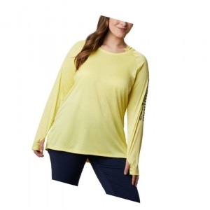 Columbia PFG Tidal Plus Size Kapşonlu Kadın Turuncu Gri | 30782-CLKZ