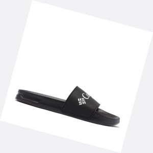 Columbia PFG Tidal Ray Slide Erkek Siyah Beyaz | 26874-BOTJ