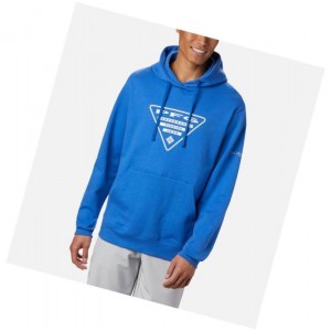 Columbia PFG Triangle Big Kapşonlu Erkek Mavi Beyaz | 86902-RQSC