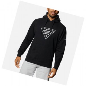 Columbia PFG Triangle Tall Kapşonlu Erkek Siyah Gri | 17208-GQCM