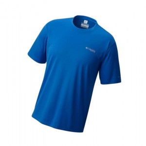 Columbia PFG Zero Rules Short Sleeve Tişört Erkek Mavi | 78510-GEHL