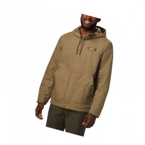 Columbia PHG Rough Tail Work Hooded Mont Erkek Kahverengi | 74186-ZBFX