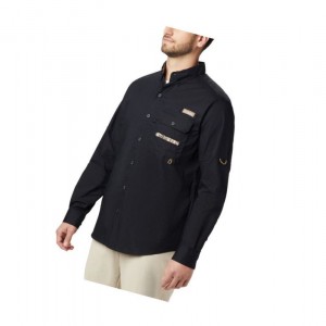 Columbia PHG Sharptail Long Sleeve Gömlek Erkek Siyah | 92736-LCXT