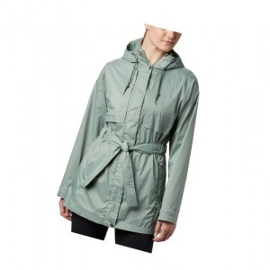 Columbia Pardon My Trench Rain Mont Kadın Açık Yeşil | 62013-SNJX