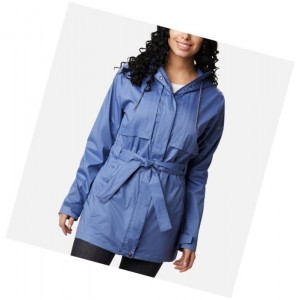 Columbia Pardon My Trench Rain Mont Kadın Mavi | 52698-ODJA