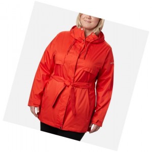 Columbia Pardon My Trench Rain Plus Size Mont Kadın Turuncu | 96704-TDOU
