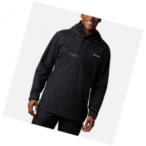 Columbia Park Run Anorak Sweatshirt Erkek Siyah | 47192-VGWR