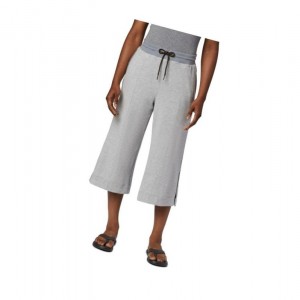 Columbia Park Wide Leg Capri Pantolon Kadın Gri | 07652-QKRY