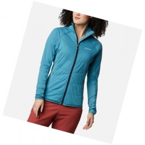 Columbia Parkdale Point Insulated Full Zip Mont Kadın Mavi | 69180-IZYJ
