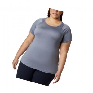 Columbia Peak To Point II Plus Size Tişört Kadın Mor | 16580-SBUO