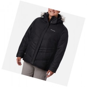 Columbia Peak to Park Insulated Plus Size Mont Kadın Siyah | 81402-IBEJ