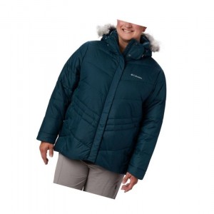 Columbia Peak to Park Insulated Plus Size Mont Kadın Mavi | 59207-VSPK