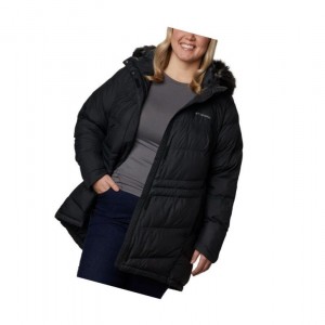 Columbia Peak to Park Mid Insulated Plus Size Mont Kadın Siyah | 76418-OSHP