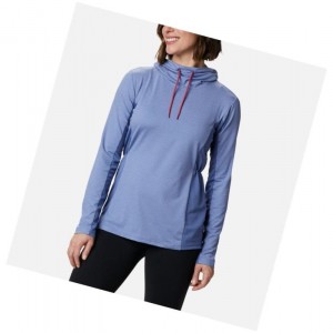 Columbia Piney Ridge Long Sleeve Knit Sweatshirt Kadın Mavi | 92805-DJGB