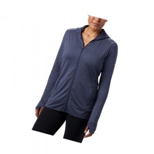 Columbia Place To Place II Full Zip Kapşonlu Kadın Lacivert | 68259-FHNM