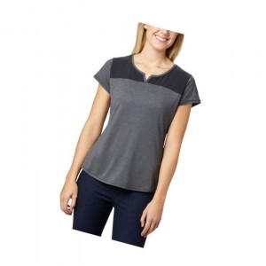 Columbia Place To Place II Short Sleeve Tişört Kadın Siyah | 17230-BTVO