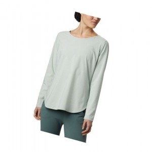 Columbia Place To Place Sun Sweatshirt Kadın Yeşil | 80356-UJPA