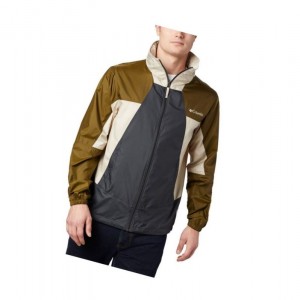 Columbia Point Park Windbreaker Mont Erkek Koyu Gri Zeytin Yeşili Haki | 86139-EXPB
