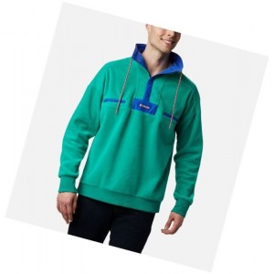 Columbia Powder Keg Fleece Mont Erkek Turkuaz Yeşil Mavi | 13205-HQNV