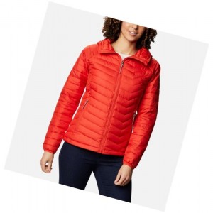 Columbia Powder Lite Hooded Mont Kadın Turuncu | 12706-QNXZ