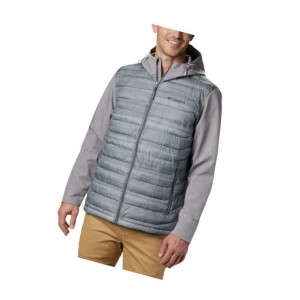 Columbia Powder Lite Hybrid Mont Erkek Gri | 54369-MEXH