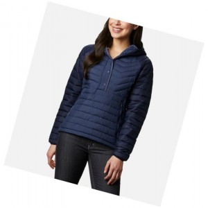 Columbia Powder Lite Insulated Anorak Mont Kadın Lacivert | 93742-LWTI