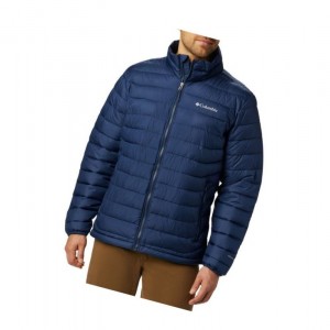 Columbia Powder Lite Insulated Mont Erkek Lacivert | 78321-RPJZ