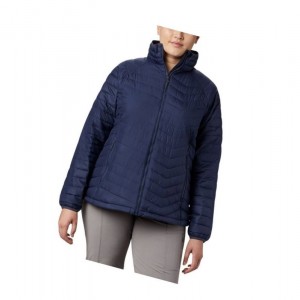 Columbia Powder Lite Plus Size Mont Kadın Lacivert | 52870-QAXM