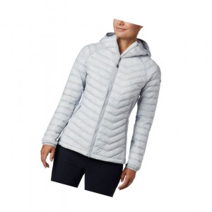 Columbia Powder Pass Hooded Mont Kadın Gri | 13870-NDCG