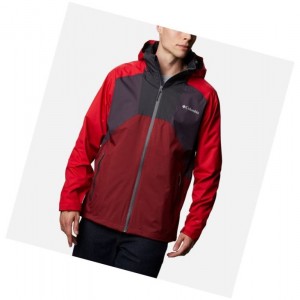 Columbia Rain Scape Mont Erkek Mor Kırmızı Gri | 51428-BPSE