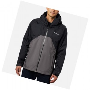 Columbia Rain Scape Mont Erkek Siyah Gri | 96274-YRIW