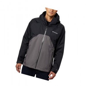 Columbia Rain Scape Tall Mont Erkek Siyah Gri | 01548-PRAG