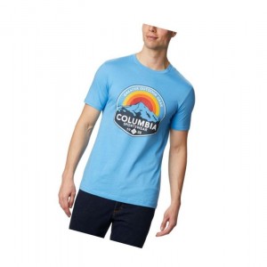 Columbia Rambler Tişört Erkek Mavi | 59384-LXDY