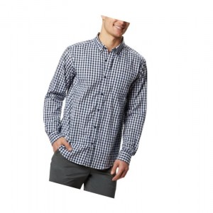 Columbia Rapid Rivers II Long Sleeve Gömlek Erkek Lacivert | 73906-GWNF
