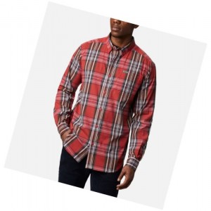 Columbia Rapid Rivers II Long Sleeve Gömlek Erkek Mavi Kırmızı Renkli | 23106-ENGV