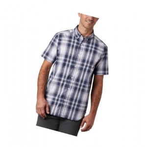 Columbia Rapid Rivers II Short Sleeve Tall Gömlek Erkek Lacivert | 95203-NQKD
