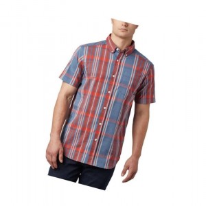 Columbia Rapid Rivers II Short Sleeve Tall Gömlek Erkek Kırmızı | 29875-BDTO