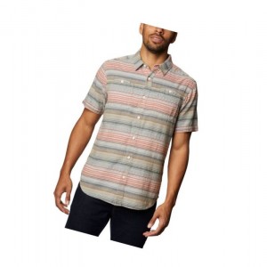 Columbia Red Bird Falls Short Sleeve Gömlek Erkek Turuncu Kırmızı | 12453-OPYH