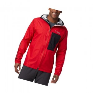 Columbia Rogue Runner Wind Mont Erkek Kırmızı Siyah | 64021-WOJZ