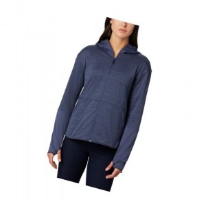 Columbia Rosemont Station II Hooded Full Zip Fleece Mont Kadın Lacivert | 59347-ARHP
