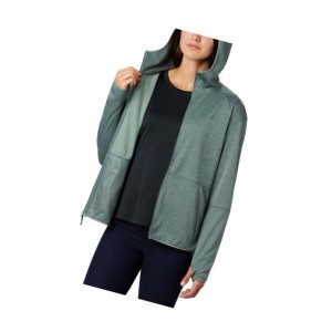 Columbia Rosemont Station II Hooded Full Zip Fleece Mont Kadın Yeşil | 28753-ZJYM