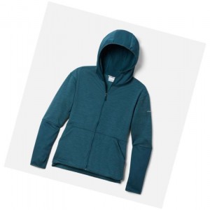 Columbia Rosemont Station II Hooded Full Zip Fleece Mont Kadın Mavi | 28491-CQDV