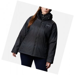 Columbia Ruby River Interchange Plus Size Mont Kadın Siyah | 20176-FDXN