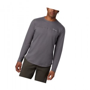 Columbia Rugged Ridge Long Sleeve Crew Sweatshirt Erkek Gri | 82479-YWQS