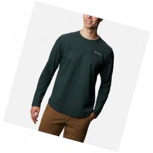 Columbia Rugged Ridge Long Sleeve Crew Sweatshirt Erkek Yeşil | 80756-XCUN