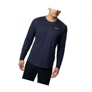 Columbia Rugged Ridge Long Sleeve Crew Sweatshirt Erkek Lacivert | 62370-QROA