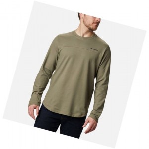Columbia Rugged Ridge Long Sleeve Crew Sweatshirt Erkek Gri Yeşil | 56427-BXWV