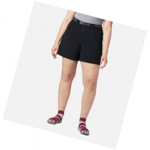 Columbia Sandy River Cargo Plus Size Şort Kadın Siyah | 20189-VIUP